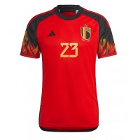 Belgicko Michy Batshuayi #23 Domáci futbalový dres MS 2022 Krátky Rukáv